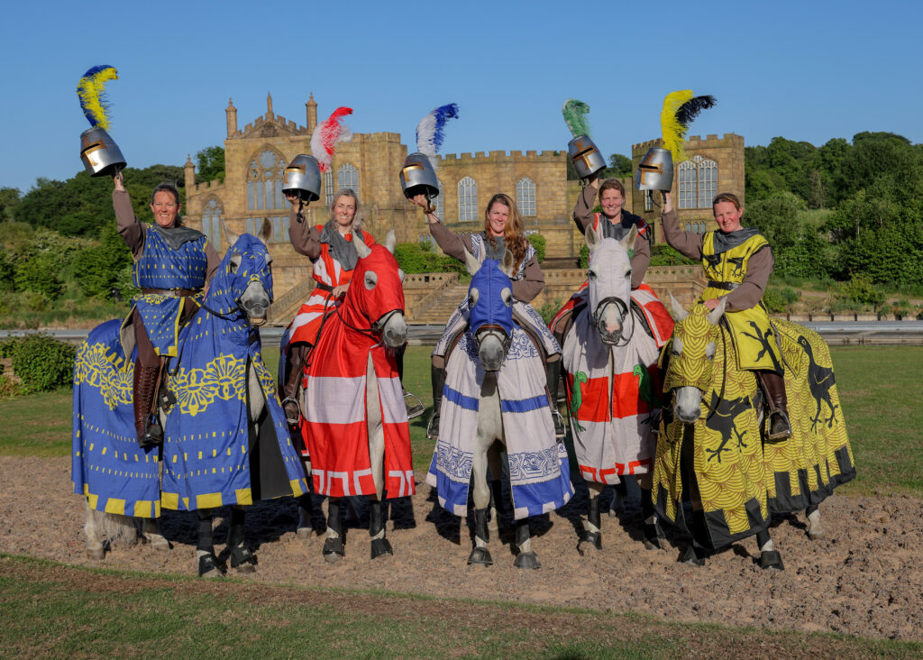 Stephanie and Rebecca also perform as Medieval jousters as part of Kynren's Cavalry team.