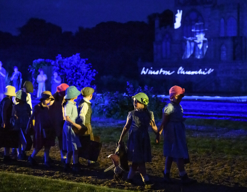 Kids portray emotive moments from England's past in Kynren - An Epic Tale of England.