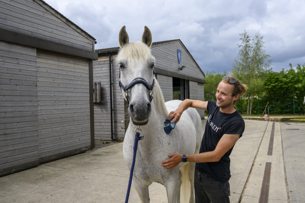 Kynren's dedicated Cavalry team are on hand to make sure each of Kynren's 39 horses look their best before taking to the 7.5-acre stage.